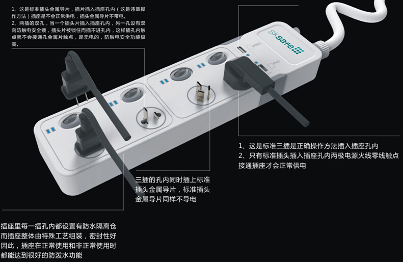 中科电工安全电插座
